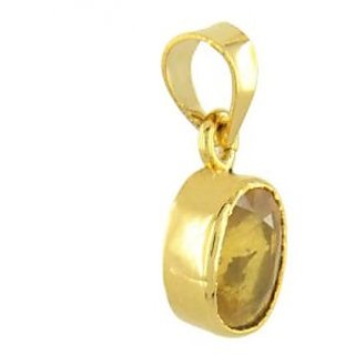                       Original Stone Yellow Sapphire 7.50 Ratti  Stone Ring Gold Plated Certified Stone Pukhraj Ring BY CEYLONMINE                                              