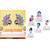 EJA Art Decorative Peacock Feather Wall Sticker With Free Krishna Switch Board Sticker