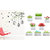 EJA Art flying birds with case Wall Sticker With Free Flowers Switch Board Sticker
