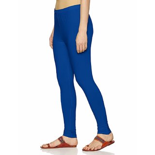 Sant Heartland Pure Cotton Churridar Legging-COLOR- (Cobal Blue) Pack of 1 Free Size