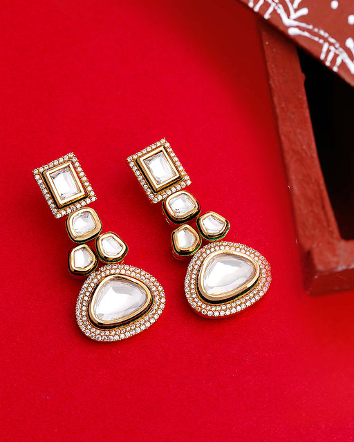 Voylla kundan store earrings