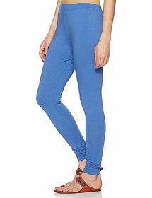 Sant Heartland Pure Cotton Churridar Legging-COLOR- (Denim Blue) Pack of 1 Free Size