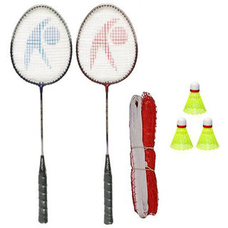 Foam Handled Badminton Racket Set with Shuttlecocks M.Y Badminton Set 