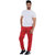 Men Casual Cotton Cargo Pants - Red