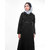 Silk Route London Black Detachable Hood Winter Jilbab For Women Height of 5