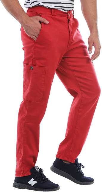Brick red cargo trousers Luberno  60  K40341300060