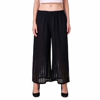                       Riya Party wear rayon checken palazzo palnt                                              