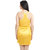 You Forever Women Self Design Satin Yellow Nightwear