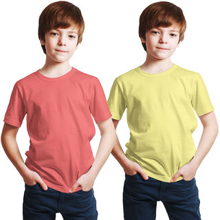 Haoser Boys Combo T-Shirts- Half sleeve Round Neck Multi Colourd T-Shirts Pack Of 2