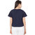Haoser Set of 3 Women's Round Neck Cotton Solid Short Top for Daily Uses (Navy Blue, Light Grey, Yellow)