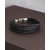 Dare by Voylla Multi-Strip Leather Biker Bracelet
