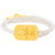 Dare by Voylla Classy White Camp Royale Bracelet in Gold Plating