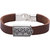 Dare by Voylla Brown Leather Squad Bracelet