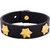 Dare by Voylla Squad Star Studded Black Leather Bracelet