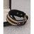 Dare by Voylla Dual Toned and Buckled Leather Trend Bracelet