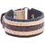 Dare by Voylla Dual Toned and Buckled Leather Trend Bracelet
