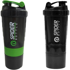 Spider Combo of Shaker 500 ML 500 ml Shaker  (Green,Black)