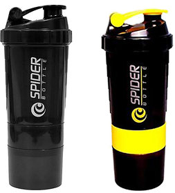 Spider Combo of Shaker 500 ML 500 ml Shaker  (Yellow,Black)