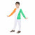 Kaku Fancy Dresses  Tri Color Track Suit For Kids
