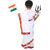 KAKU FANCY DRESSES Kids Bharat Mata, National Hero Costume for Fancy Dress