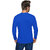 Haoser Royal BlueCotton Slim Fit Round Neck Full Sleeves T- shirts