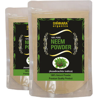Donnara Organics 100% Natural Neem Powder Combo pack of 2 of 150 gms(300 gms) Donnara Organics 100% Natural Neem Powder Combo pack of 2 of 150 gms(300 gms)