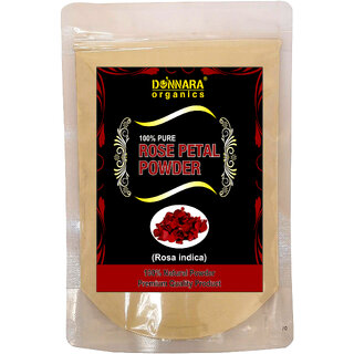                       Donnara Organics 100% Natural Rose Petal Powder(150 gms)                                              