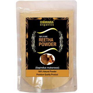                       Donnara Organics 100% Natural Reetha Powder(150 gms)                                              