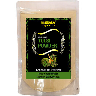                       Donnara Organics 100% Natural Tulsi Leaf Powder(150 gms)                                              