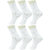 Neska Moda Men Cotton White 6 Pair Ankle Length Socks
