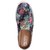 Fausto Women's Canvas Flowers Print Slip On Back Open Shoes
