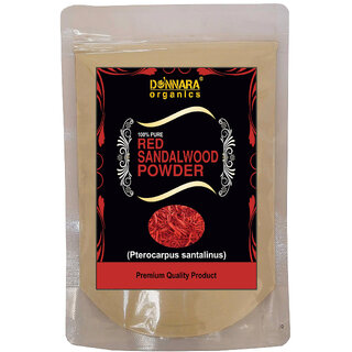                       Donnara Organics 100% Natural Red Sandalwood Powder(150 gms)                                              