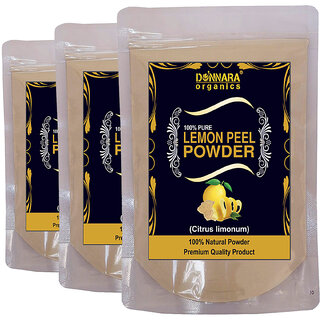 Donnara Organics 100% Natural Lemon Peel Powder Combo pack of 3 pouches of 150 gms(450 gms) Donnara Organics 100% Natural Lemon Peel Powder Combo pack of 3 pouches of 150 gms(450 gms)