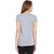 Haoser Girl Bite Back Graphic Sky Printed Half Sleeve Round Neck 100% Grey T-Shirt For Women's