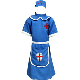 RAJ COSTUMES Nurse Our Community Helper Costume For Girls