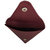 JL Collections Brown PU Triangle shape with two side Button Closure Coin Pouch
