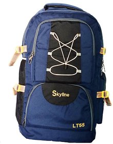 Skyline Hiking/Trekking/Traveling/Camping Backpack Bag Rucksack Unisex Bag with (Blue)