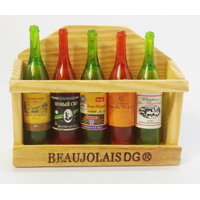 Aceola Wine Bottle in Rack Design Fridge Magnet