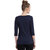 Cliths Women's Cotton Slim Fit Three Fourth Sleeve Tshirt/Cotton Tshirt For Women 3/4th Sleeve (Navy Blue_Small)