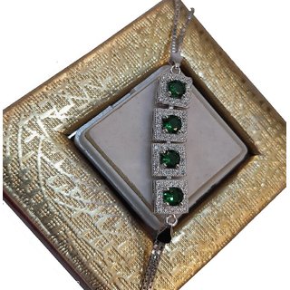                       Emerald Bracelet with Natural Panna Stone Astrological  Lab Certified By Ceylonmine                                              
