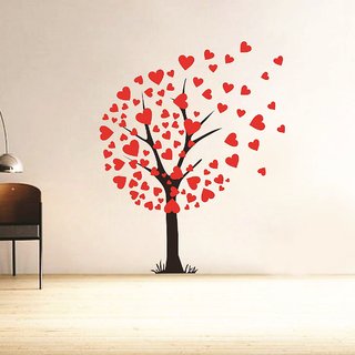 Decor Villa TRE HEART Wall Sticker For Living Room (PVC Vinyl,Size-58 cm x 73 cm) Decor Villa TRE HEART Wall Sticker For Living Room (PVC Vinyl,Size-58 cm x 73 cm)