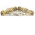 Oanik Latest Traditional Gold Plated Floral Shape American Diamond Bracelet Bangles Set for Women and Girls
