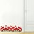 Decor Villa Red Rose Wall Sticker  Decal (PVC Vinyl,Size -91 cm X 25 cm)