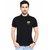 Black Polo Collar T-Shirt For Men by Ajeraa