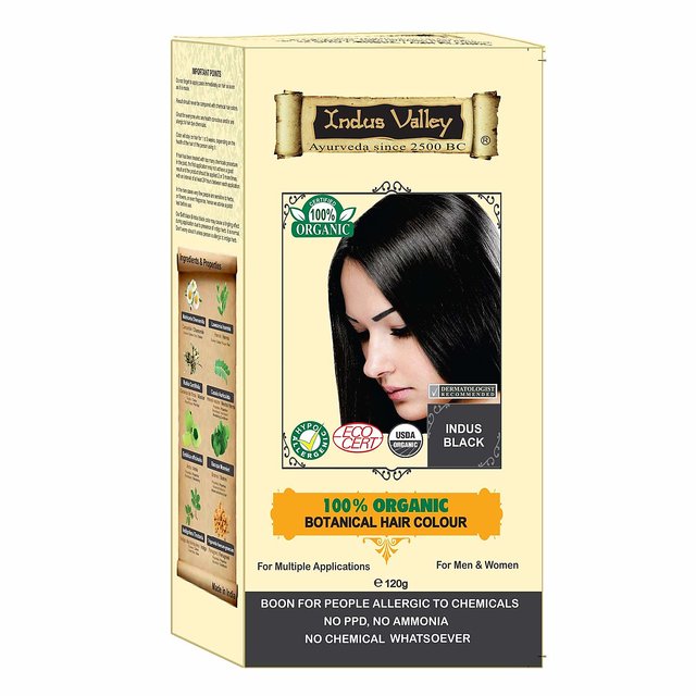 Buy Indus Valley Organically Natural Gel Hair Colour Powder  Dark Brown  220 gm Online at Best Price  Personal Care Ayush