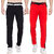 Cliths Sport Active Wear For Men- Trackpants, Lower For Men Casual Stylish Pack Of 2 (Black White, Red Black)
