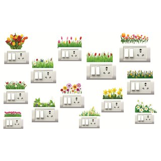 Decor Villa Switch Board Wall Sticker - Set Of 13 Decor Villa Switch Board Wall Sticker - Set Of 13