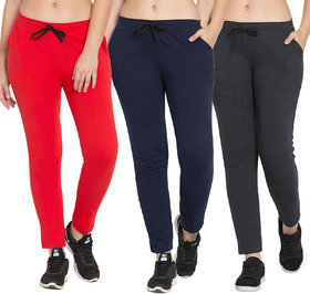 Cliths Women's Set Of 3 Track Pants for Women| Tights For Yoga, Gym and Active Sports Fitness