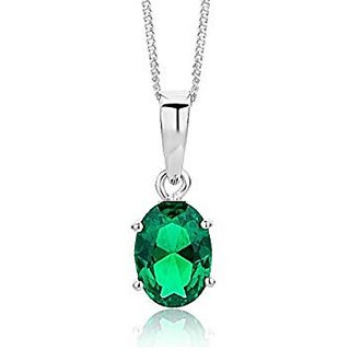                       Natural Panna Pendnat Original And Unheated Precious Stone Emerald stone 6.25 Ratti Pendant By Ceylonmine                                              