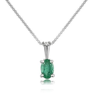                       Natural Emerald Pendnat Original And Unheated Precious Stone Panna stone 6.25 Ratti Pendant By Ceylonmine                                              